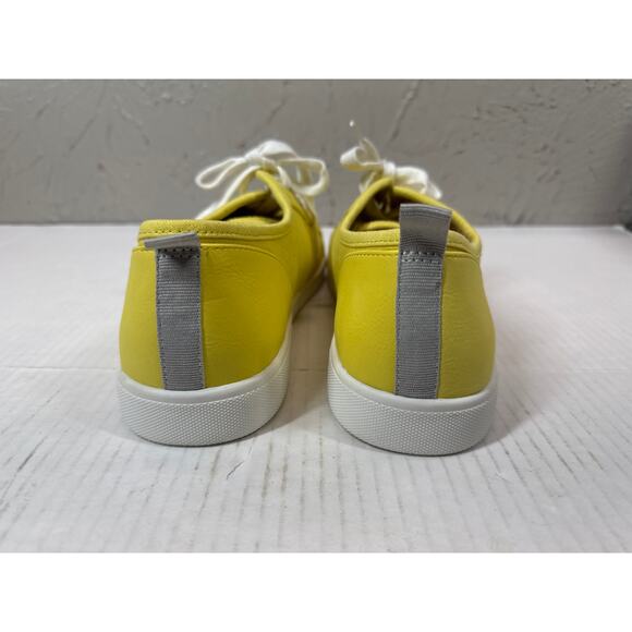 Vionic Lace-Up Casual Sneakers Pisces Canary Yellow A479130 Women’s Wide Size 10 - Picture 3 of 5